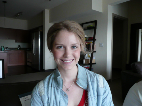 Simon's grad, Sounders Game, hair trial number two 061